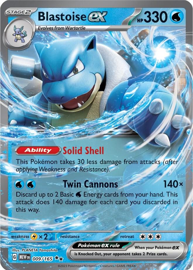 Blastoise ex - 009/165 - SV: Scarlet & Violet 151 (MEW)