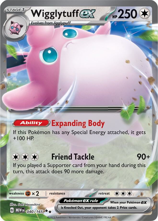 Wigglytuff ex - 040/165 - SV: Scarlet & Violet 151 (MEW)