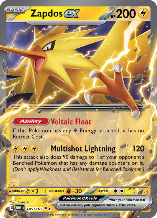 Zapdos ex - 145/165 - SV: Scarlet & Violet 151 (MEW)