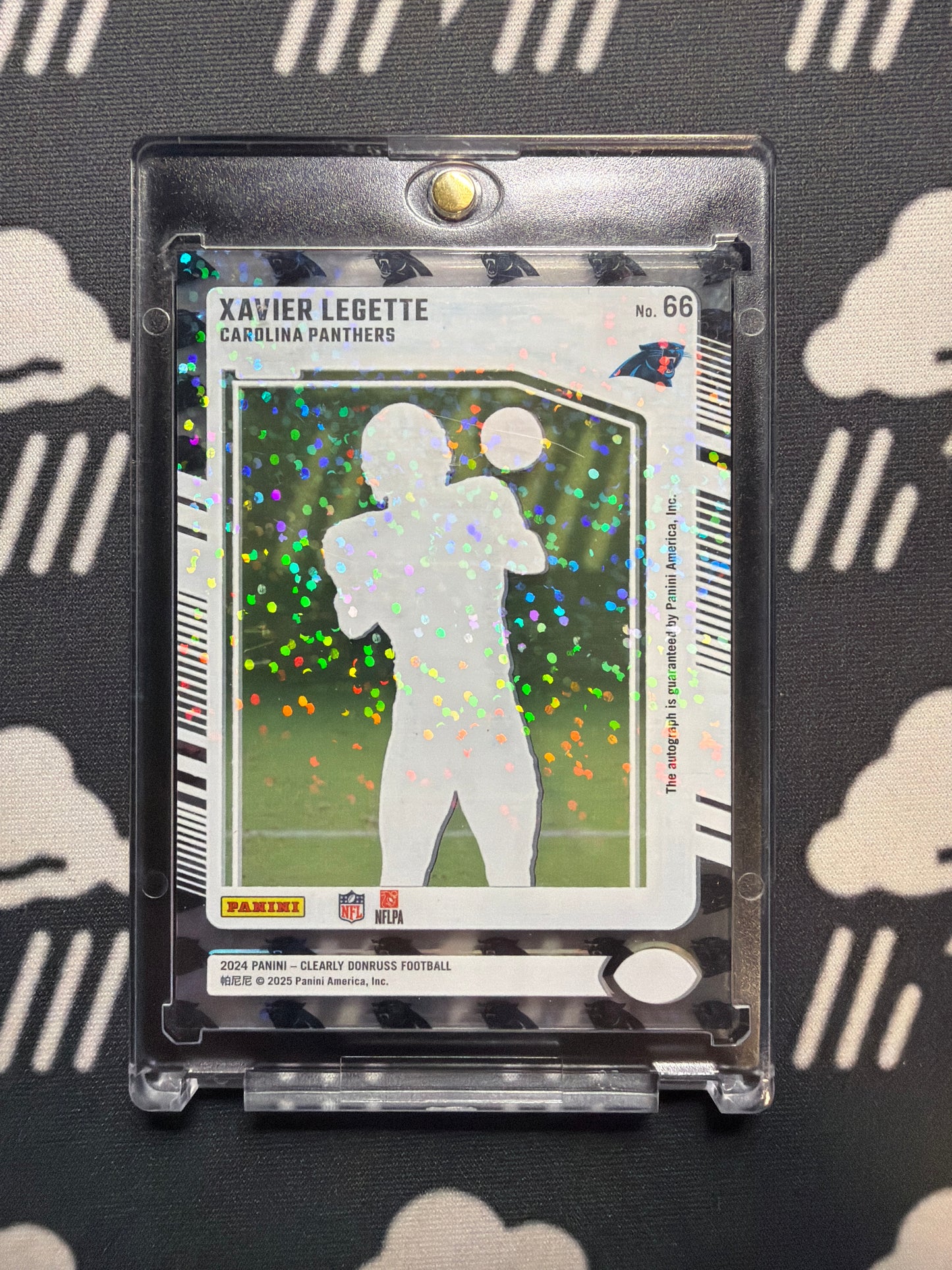 2024 Panini Clearly Donruss Xavier Legette /7 Auto