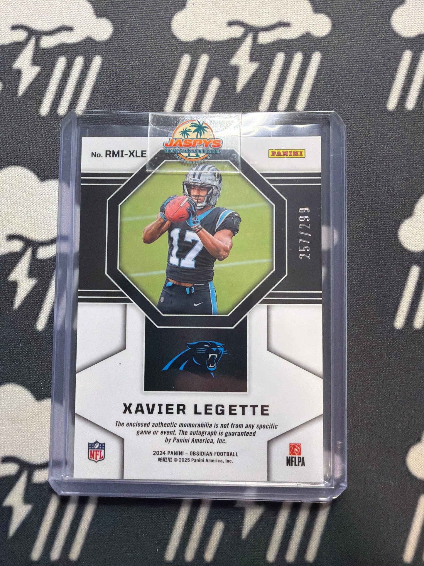 2024 Obsidian Xavier Legette RMI-XLE /299 RPA