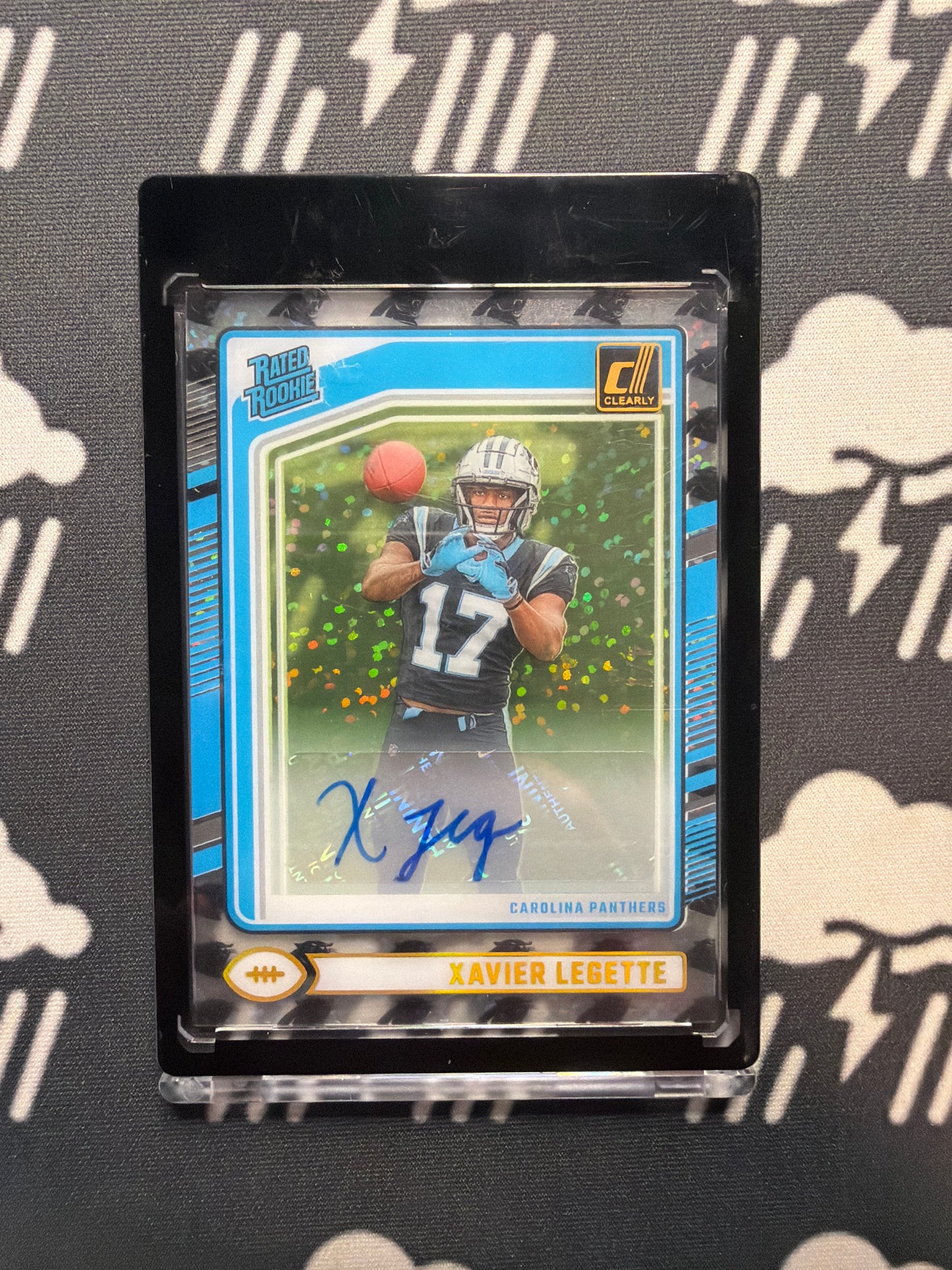 2024 Panini Clearly Donruss Xavier Legette /7 Auto