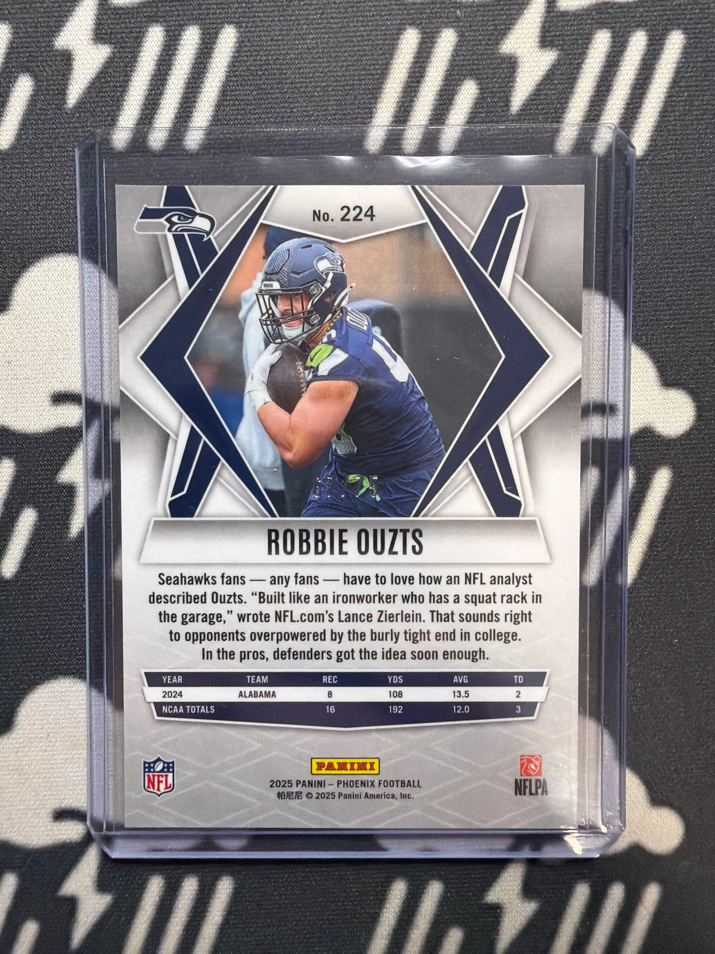 2025 Phoenix Robbie Ouzts Rookie Seattle Seahawks /75