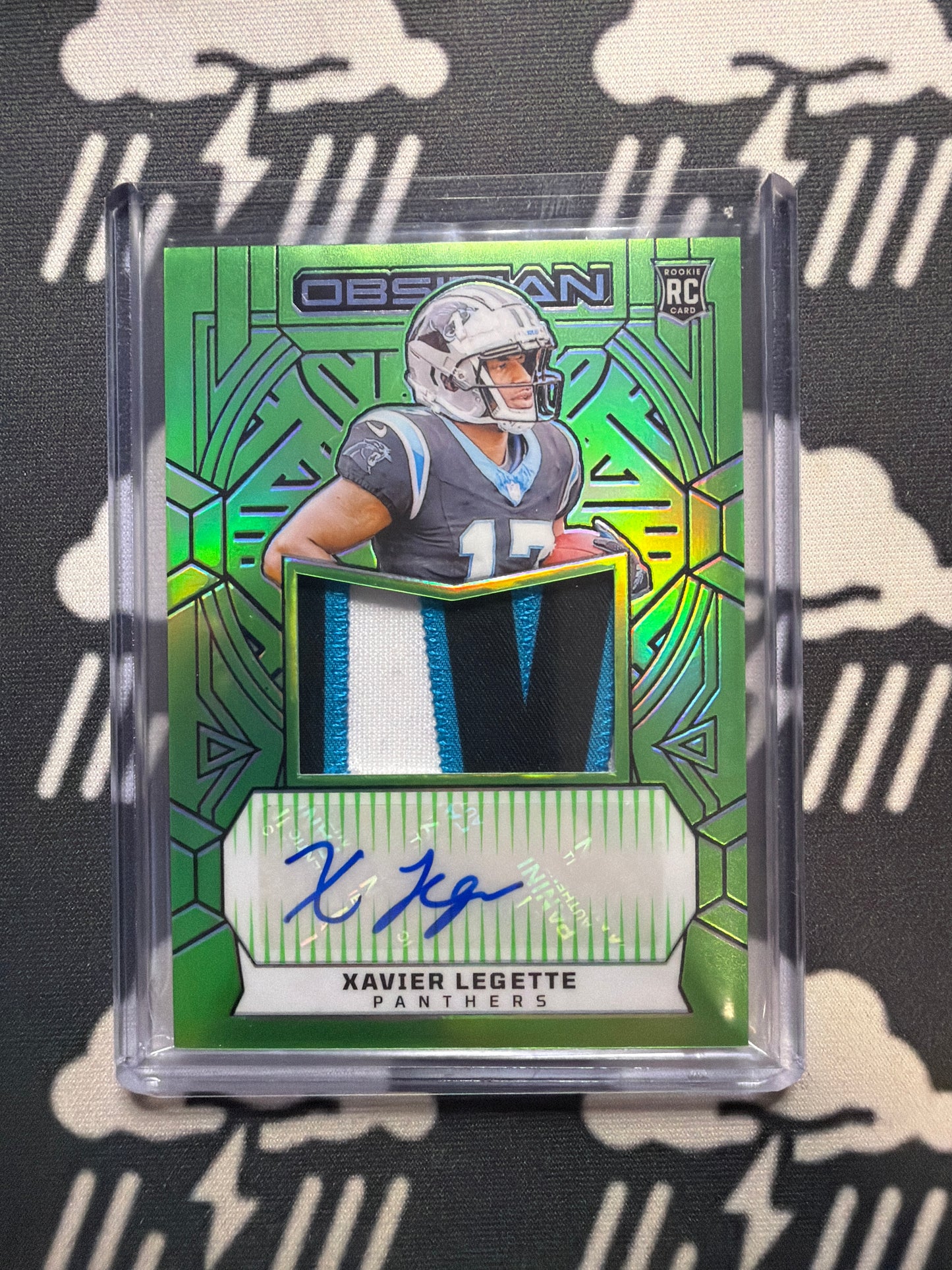 2024 Obsidian Xavier Legette RPA Complete Rainbow