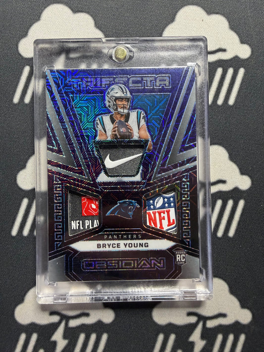 2023 Panini Obsidian Bryce Young Trifecta Patch 1/5 Rookie Card