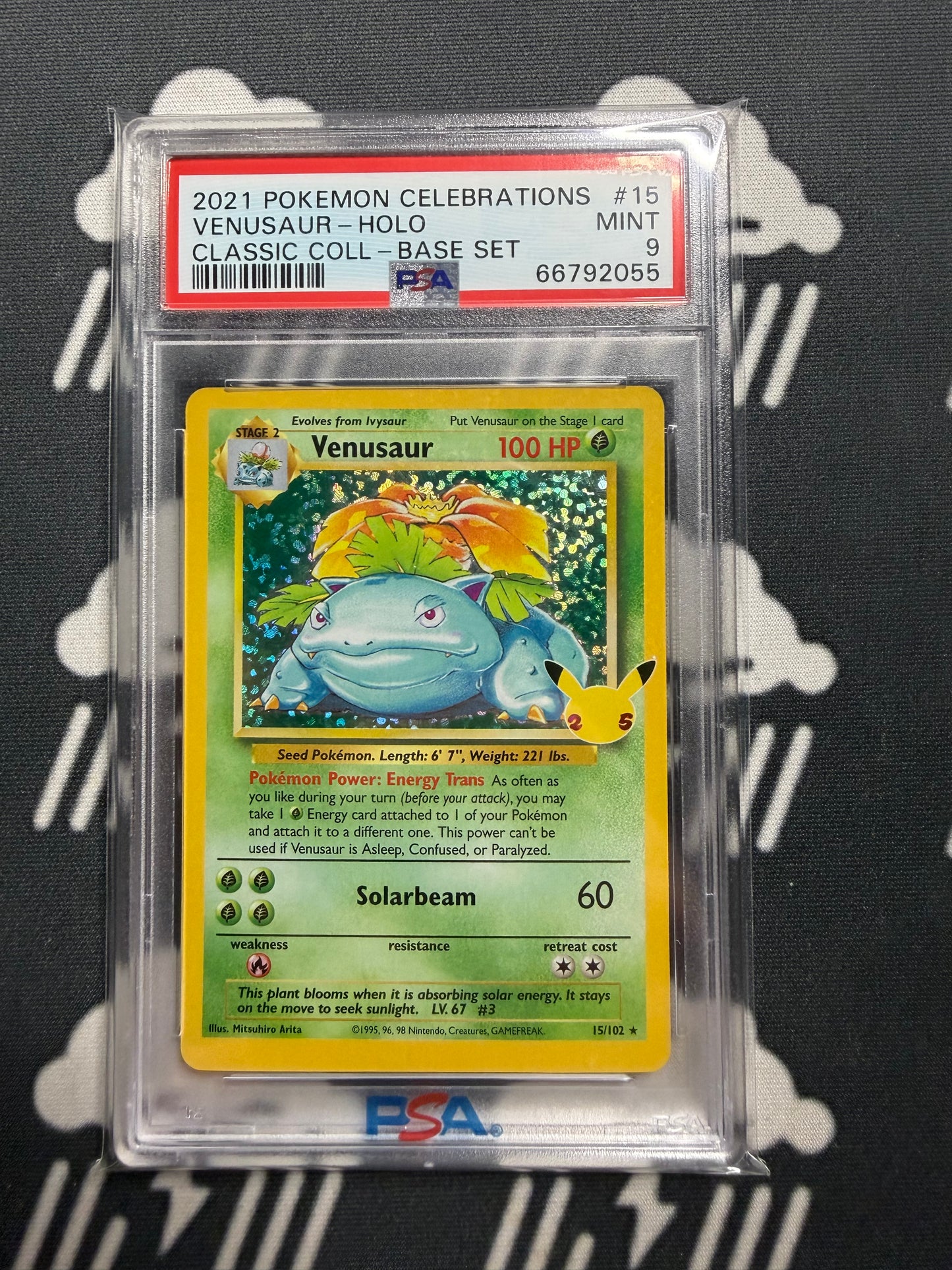 2021 Pokemon Celebrations Venusaur Holo Classic Coll Base Set PSA 9