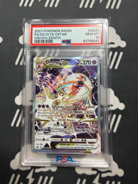 2023 Pokemon SWSH FA/Deoxys VSTAR Crown Zenith PSA 10