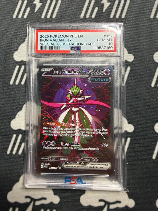 2025 Pokemon PRE UN Iron Valiant ex Special Illustration Rare PSA 10