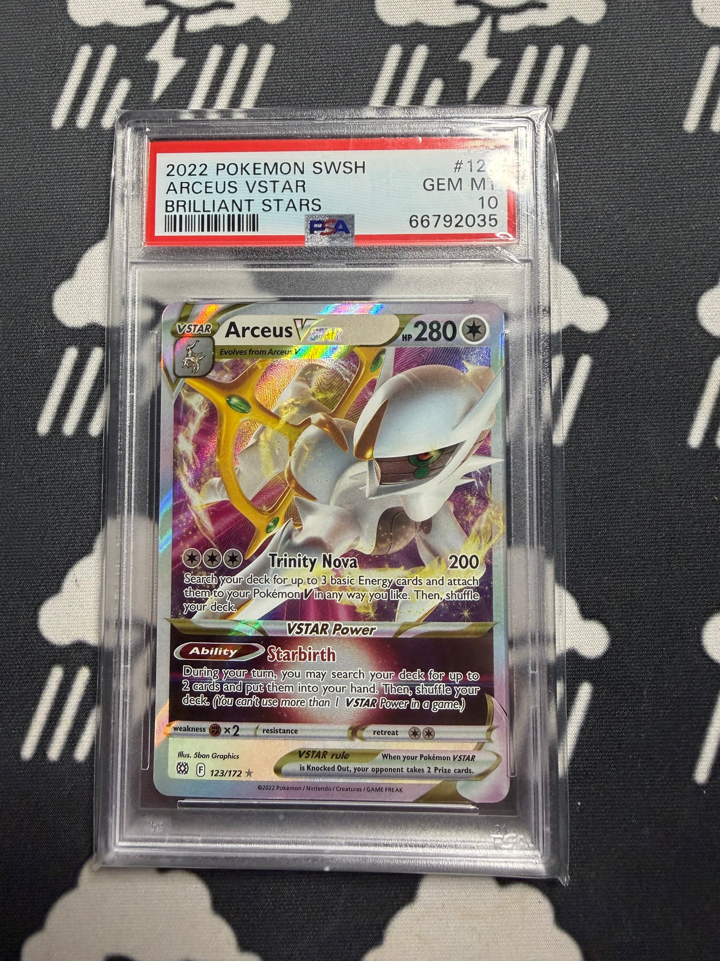 2022 Pokemon SWSH Arceus VSTAR Brilliant Stars PSA 10