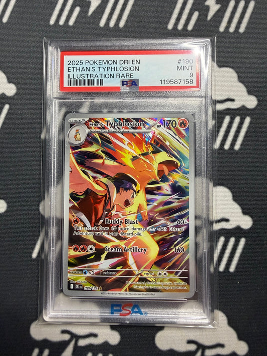 2025 Pokemon Ethan's Typhlosion Illustration Rare PSA 9