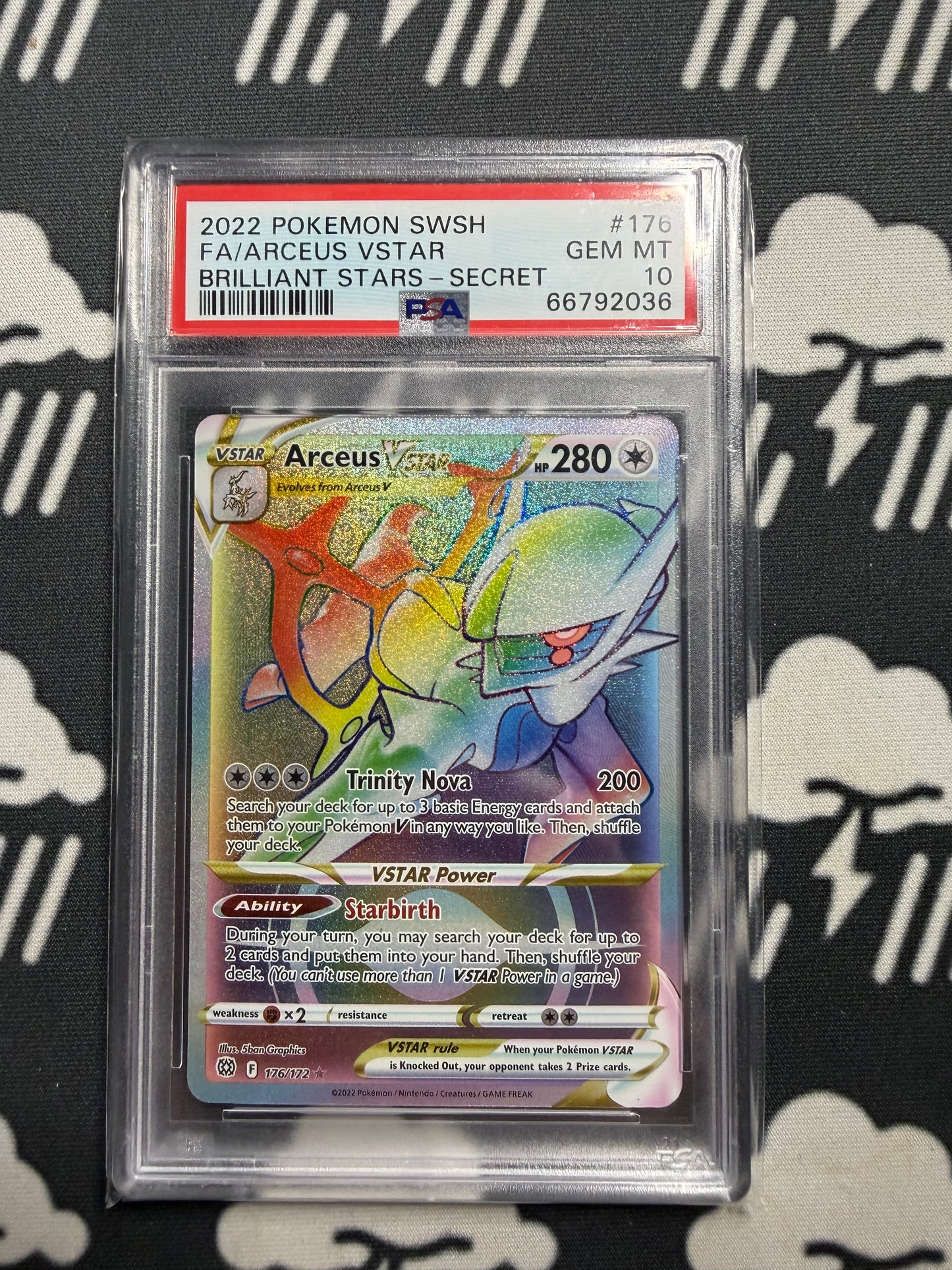 2022 Pokemon SWSH FA/Arceus VSTAR Brilliant Stars - Secret PSA 10