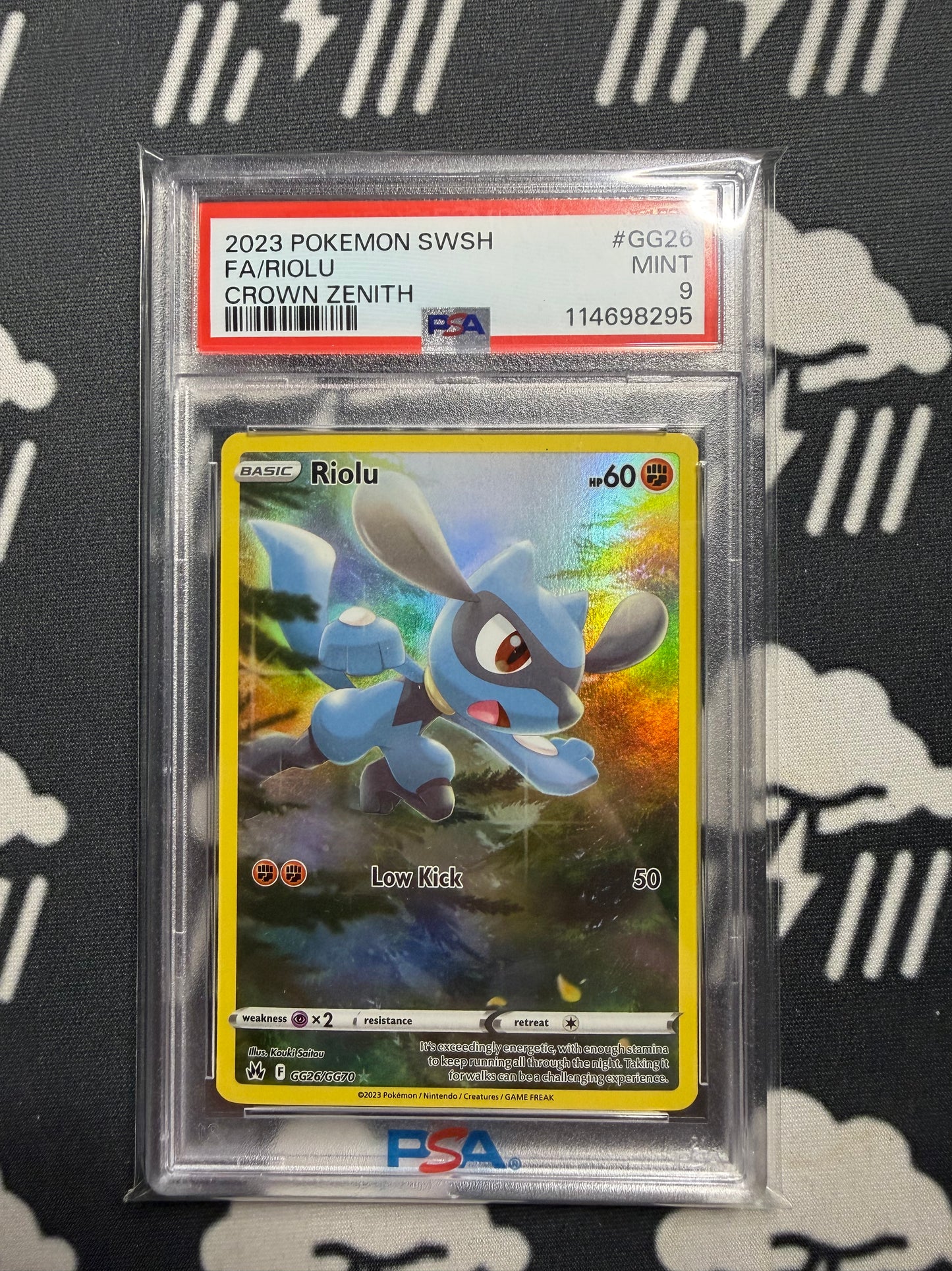 2023 Pokemon SWSH FA/Riolu Crown Zenith PSA 9