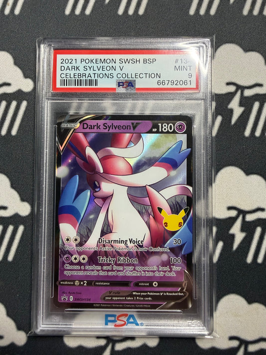 2021 Pokemon SWSH BSP Dark Sylveon V Celebrations Collection PSA 9