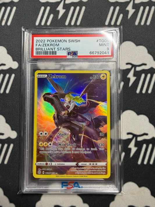 2022 Pokemon SWSH FA/Zekrom Brilliant Stars PSA 9