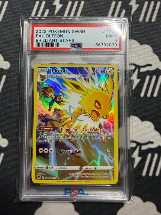 2022 Pokemon SWSH FA/Jolteon Brilliant Stars PSA 9