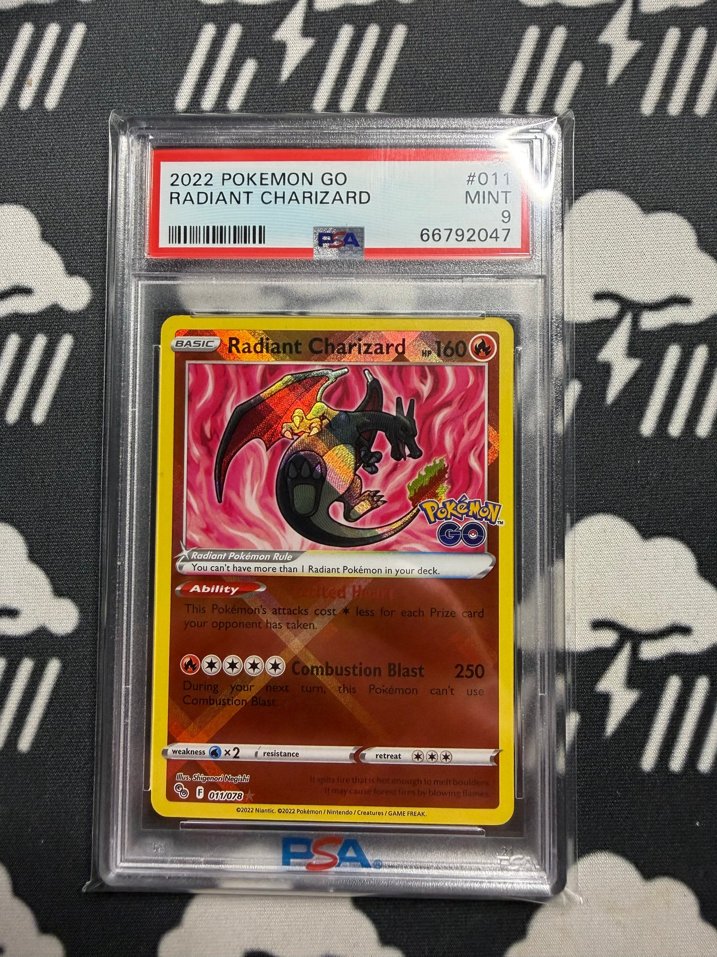 2022 Pokemon Go Radiant Charizard PSA 9