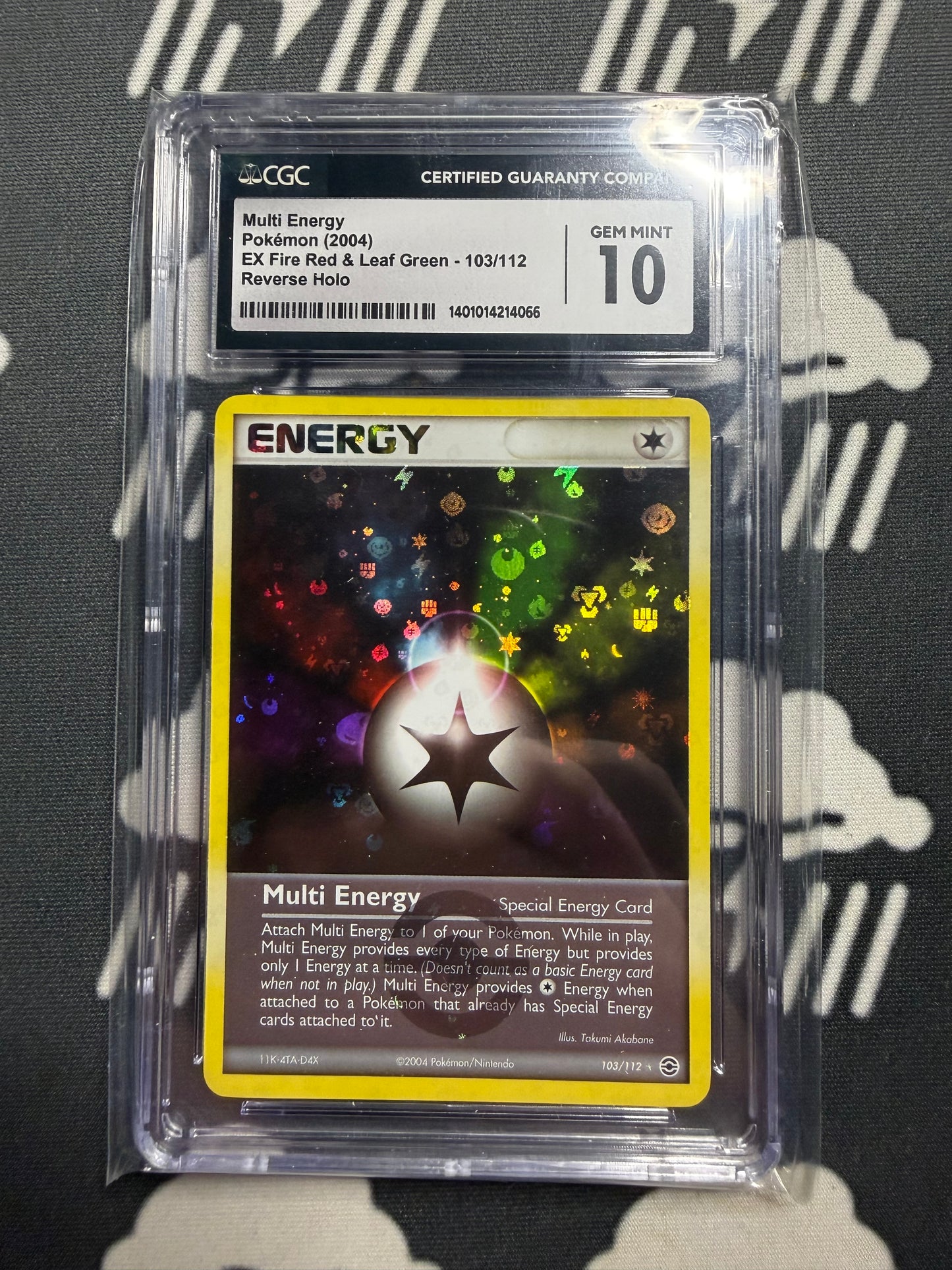 2004 Pokemon Multi Energy ex Fire Red & Leaf Green Reverse Holo CGC 10