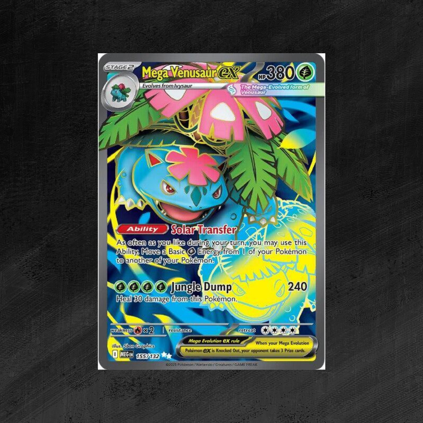 Mega Venusaur ex - 155/132 - ME01: Mega Evolution (MEG)
