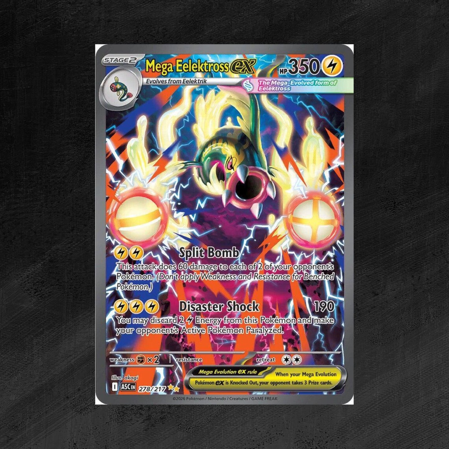 Mega Eelektross ex - 278/217 - ME: Ascended Heroes (ASC)