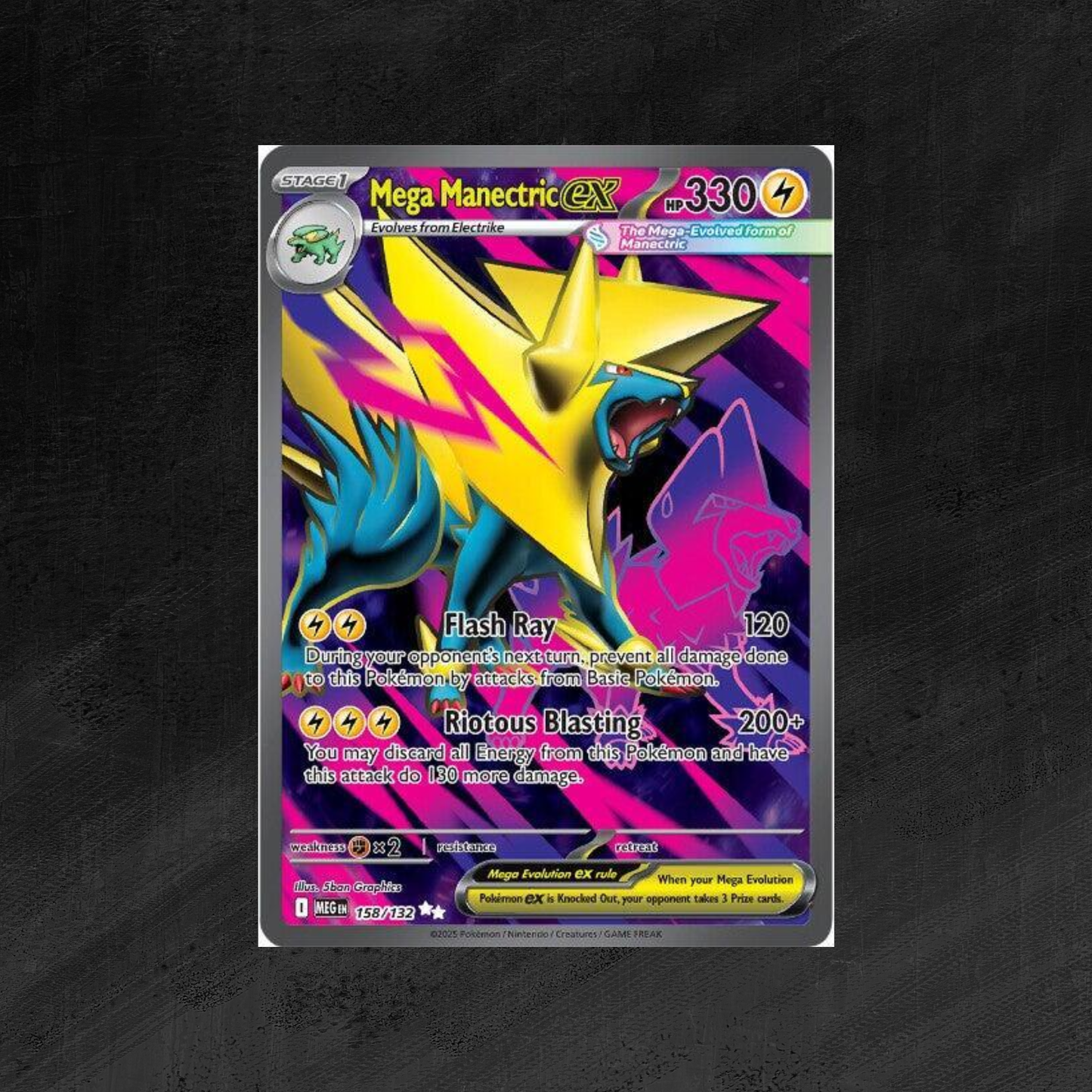 Mega Manectric ex - 158/132 - ME01: Mega Evolution (MEG)