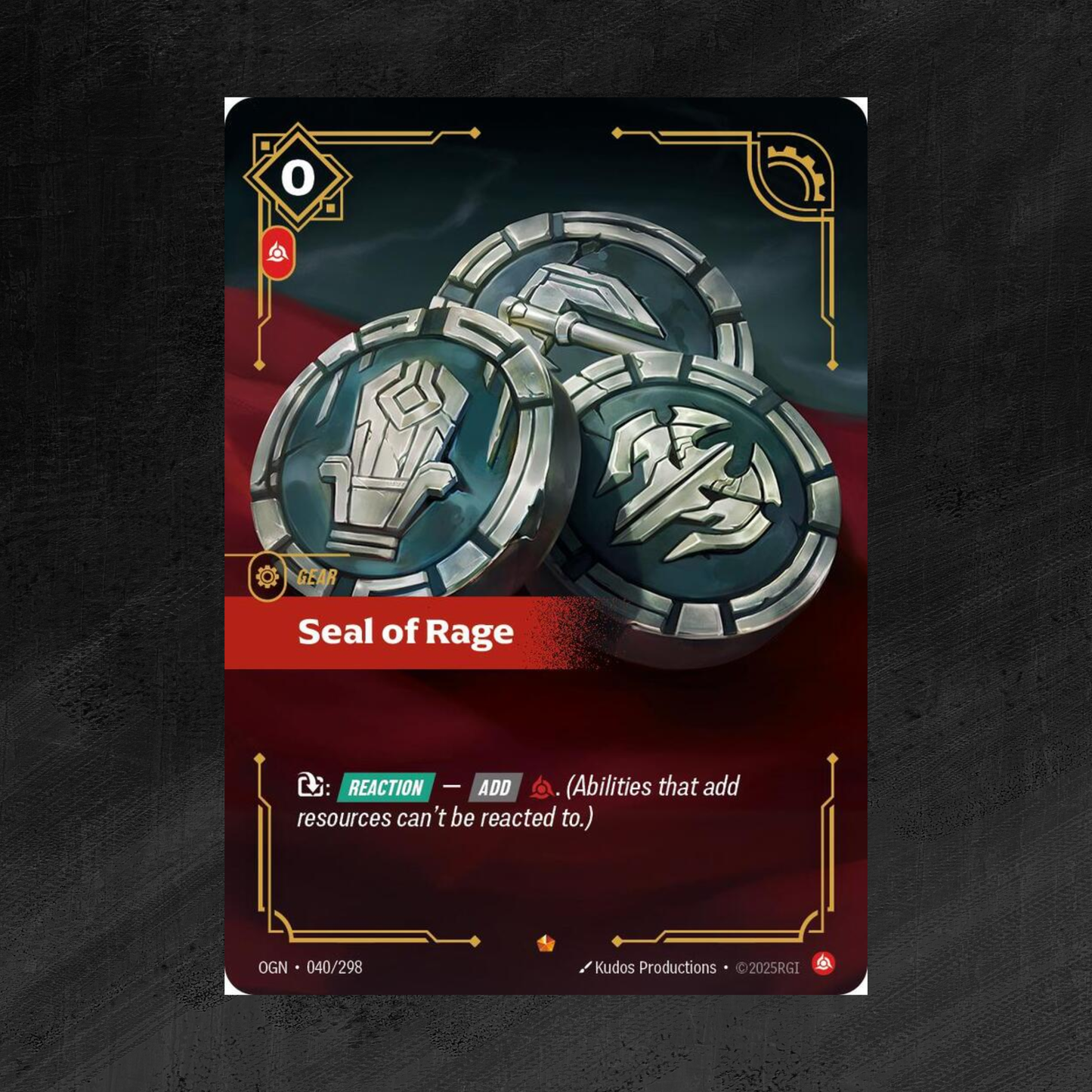 Seal of Rage - Origins (OGN) 040/298