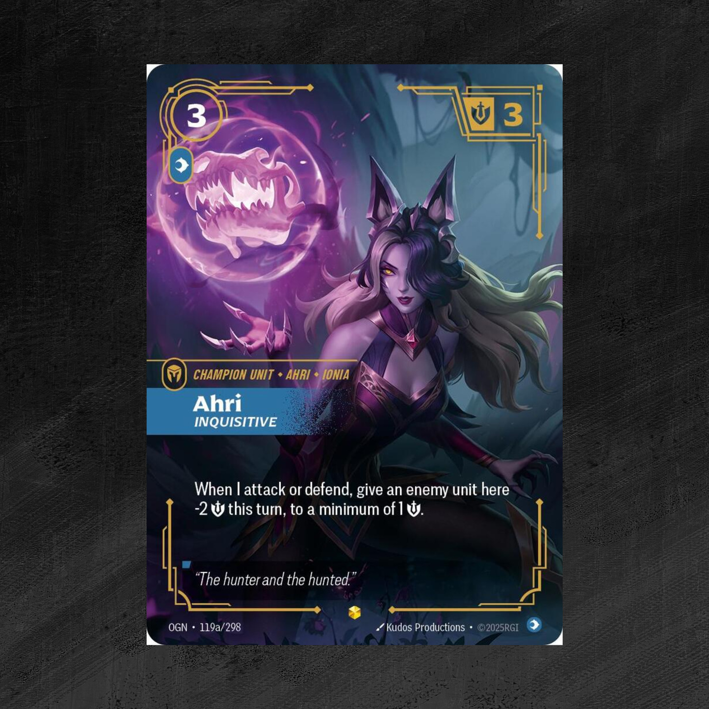 Ahri - Inquisitive (Alternate Art) - Origins (OGN) 119a/298