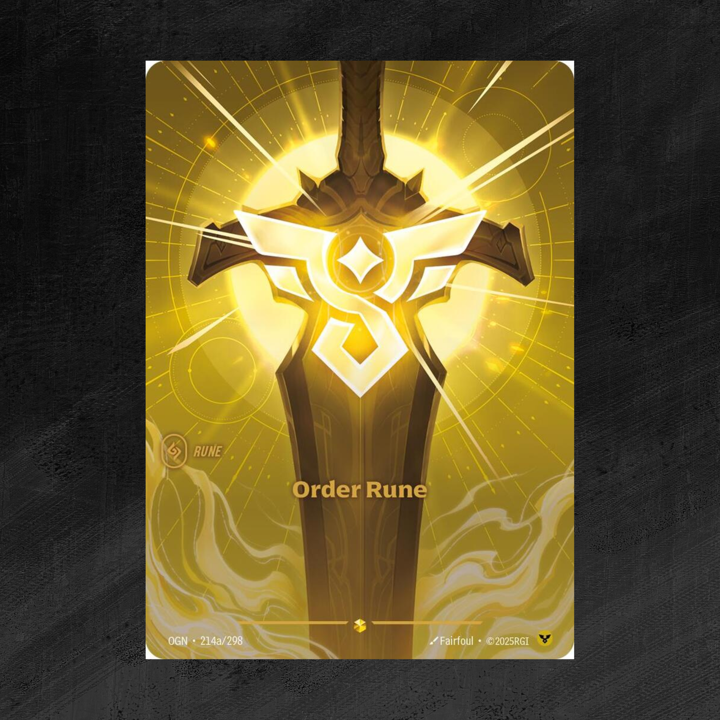 Order Rune (Alternate Art) - Origins (OGN) 214a/298